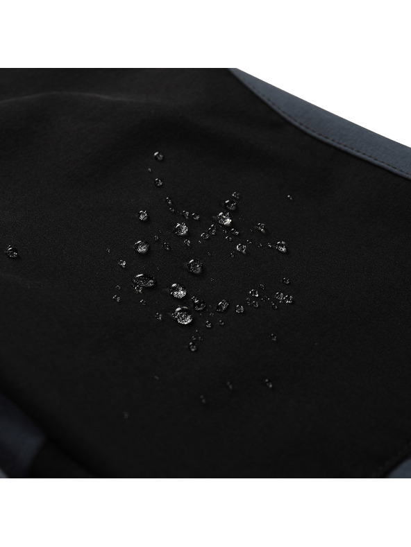 ALPINE PRO Detské softshellové nohavice ALPINE PRO AKANO black