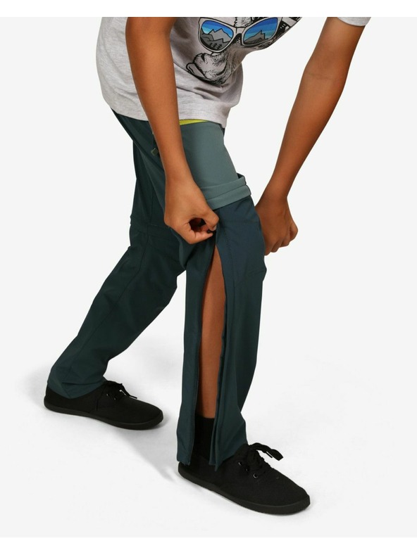 Kilpi Chlapčenské outdoorové nohavice Kilpi HOSIO-JB tmavozelené