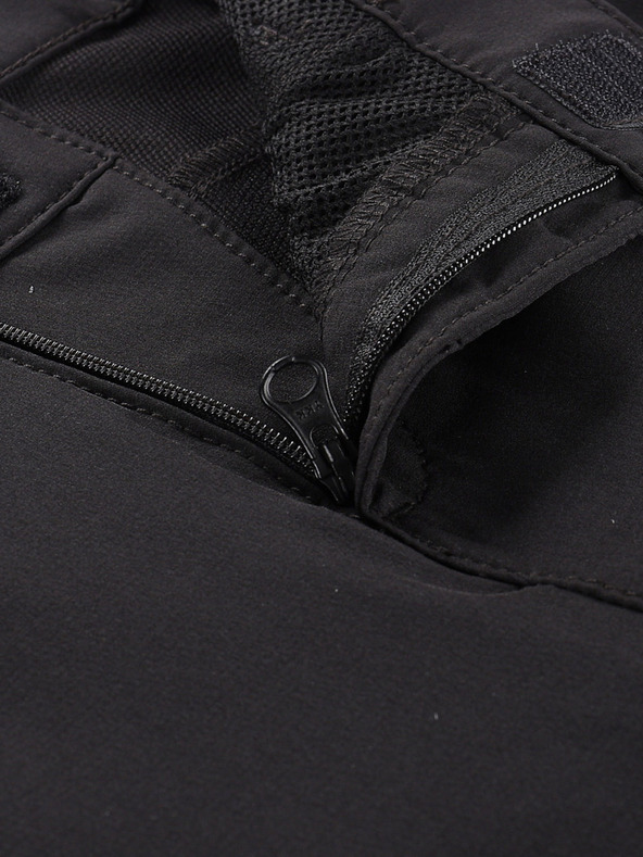 ALPINE PRO Detské softshellové kraťasy ALPINE PRO BAKO čierna