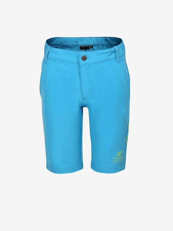 ALPINE PRO Modré detské softshellové šortky ALPINE PRO COLO