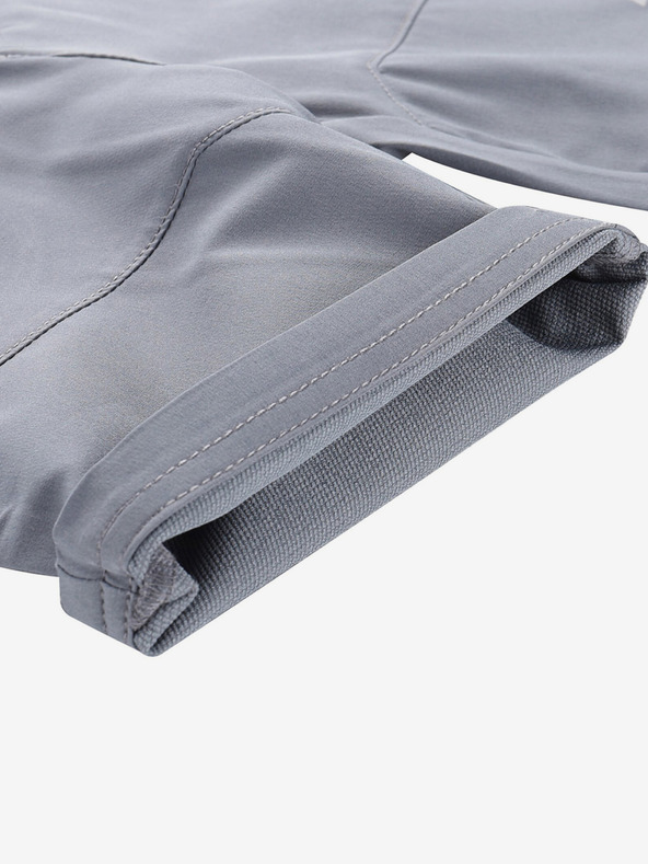 ALPINE PRO Šedé detské softshellové šortky ALPINE PRO Bako