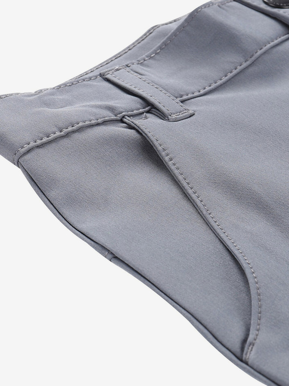 ALPINE PRO Šedé detské softshellové šortky ALPINE PRO Bako