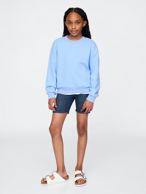 GAP Detské džínsové biker shorts GAP