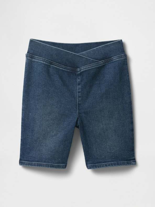 GAP Detské džínsové biker shorts GAP