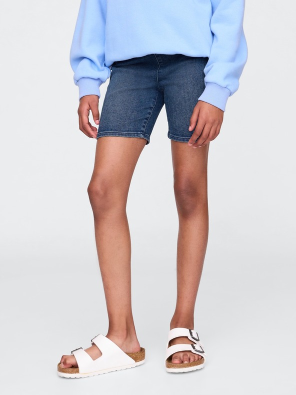 GAP Detské džínsové biker shorts GAP