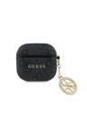 Guess Guess 4G Script PC/PU Charm Puzdro pre AirPods 4 Black