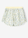 name it Žlto-modré dievčenské kvetované šortky name it Finna