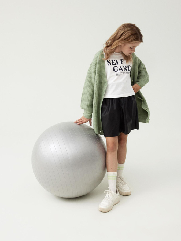 name it Čierne dievčenské kožené šortky name it Flarita