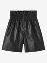 name it Čierne dievčenské kožené šortky name it Flarita