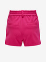 ONLY Tmavoružové dievčenské šortky ONLY Pop Trash