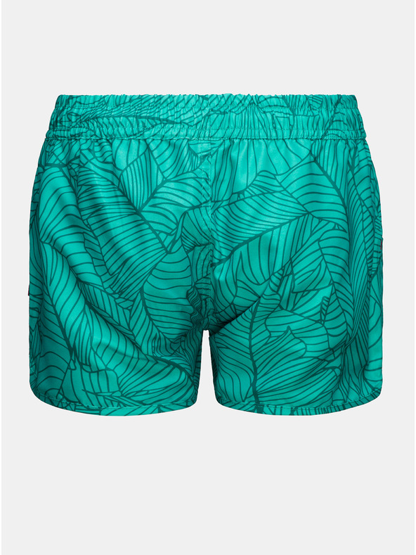 Sam 73 Tyrkysové dievčenské vzorované šortky s vreckami SAM 73