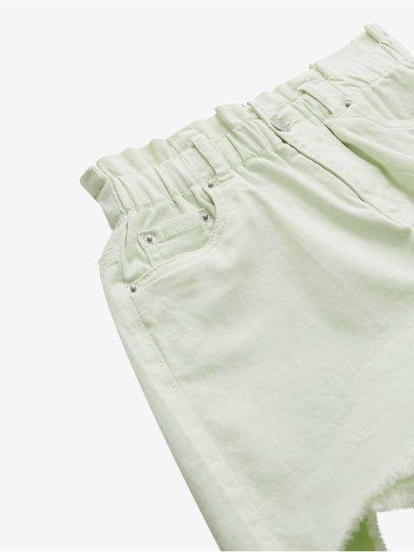 Tom Tailor Svetlozelené dievčenské džínsové šortky Tom Tailor