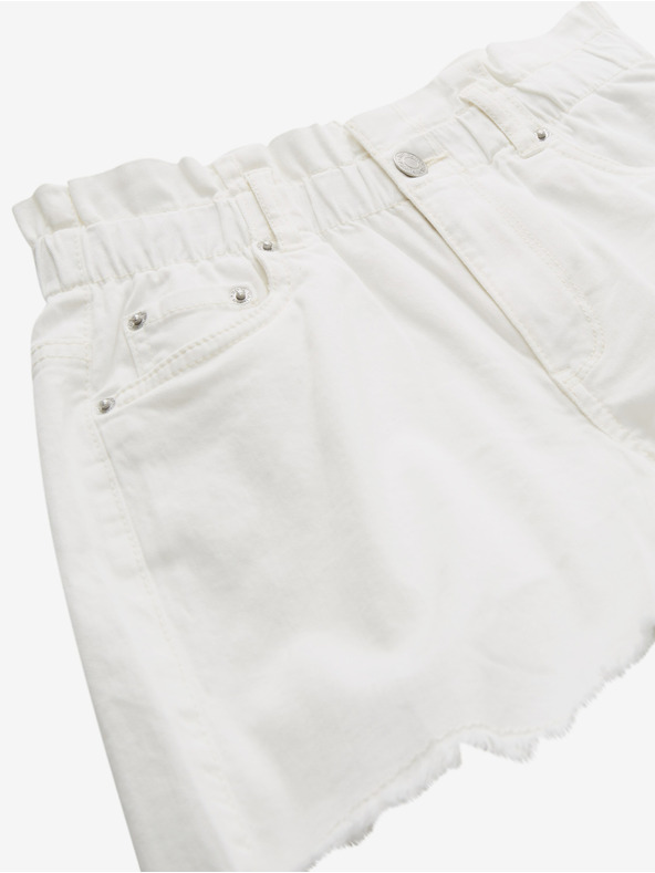Tom Tailor Biele dievčenské džínsové šortky Tom Tailor
