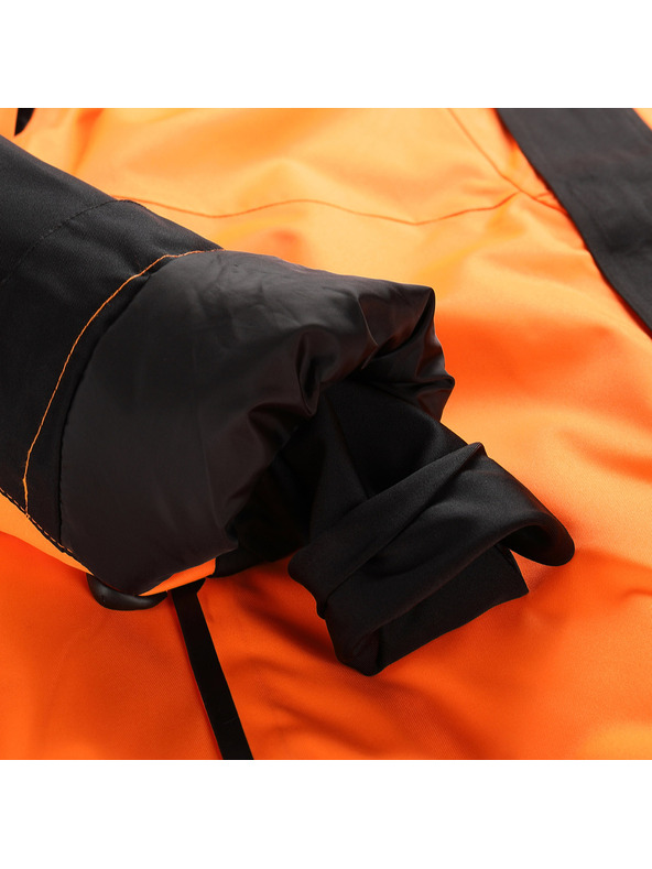ALPINE PRO Pánska lyžiarska bunda s membránou ptx snow ALPINE PRO DEAR neon shocking orange