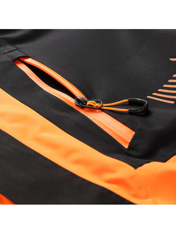 ALPINE PRO Pánska lyžiarska bunda s membránou ptx snow ALPINE PRO DEAR neon shocking orange