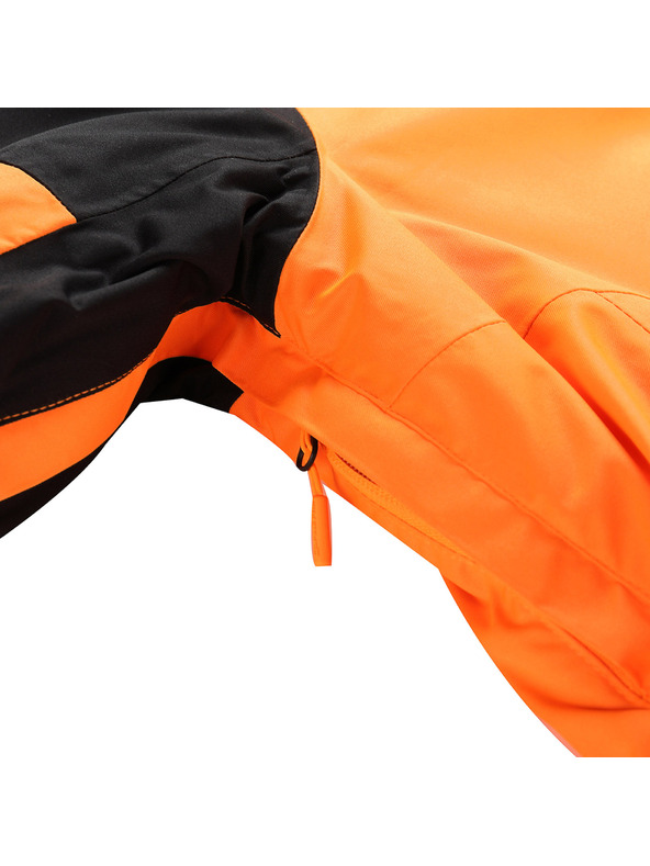 ALPINE PRO Pánska lyžiarska bunda s membránou ptx snow ALPINE PRO DEAR neon shocking orange