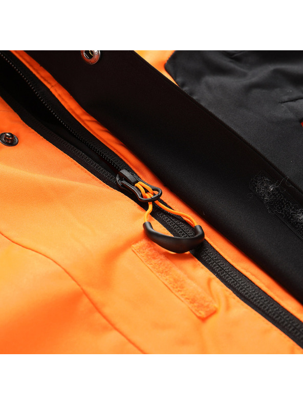 ALPINE PRO Pánska lyžiarska bunda s membránou ptx snow ALPINE PRO DEAR neon shocking orange