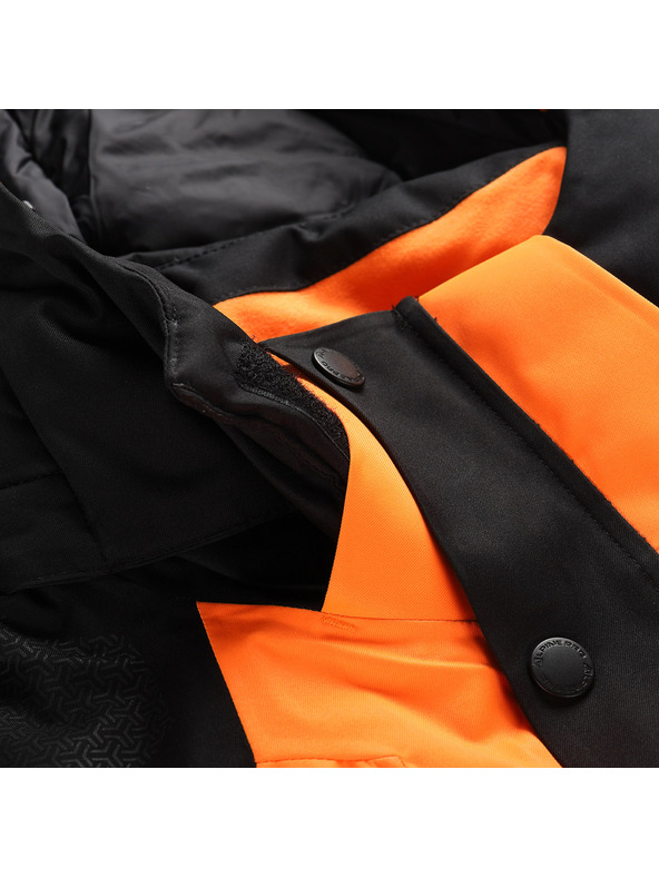 ALPINE PRO Pánska lyžiarska bunda s membránou ptx snow ALPINE PRO DEAR neon shocking orange