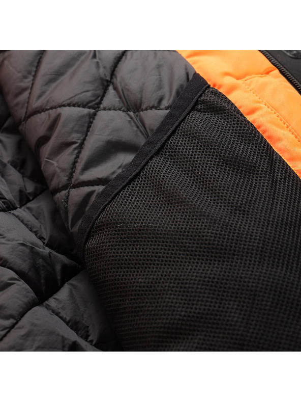 ALPINE PRO Pánska lyžiarska bunda s membránou ptx snow ALPINE PRO DEAR neon shocking orange