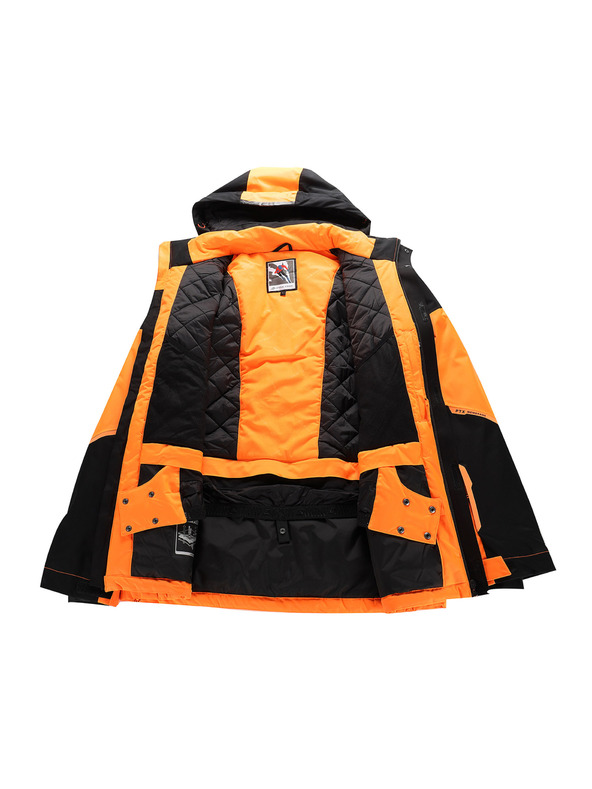 ALPINE PRO Pánska lyžiarska bunda s membránou ptx snow ALPINE PRO DEAR neon shocking orange