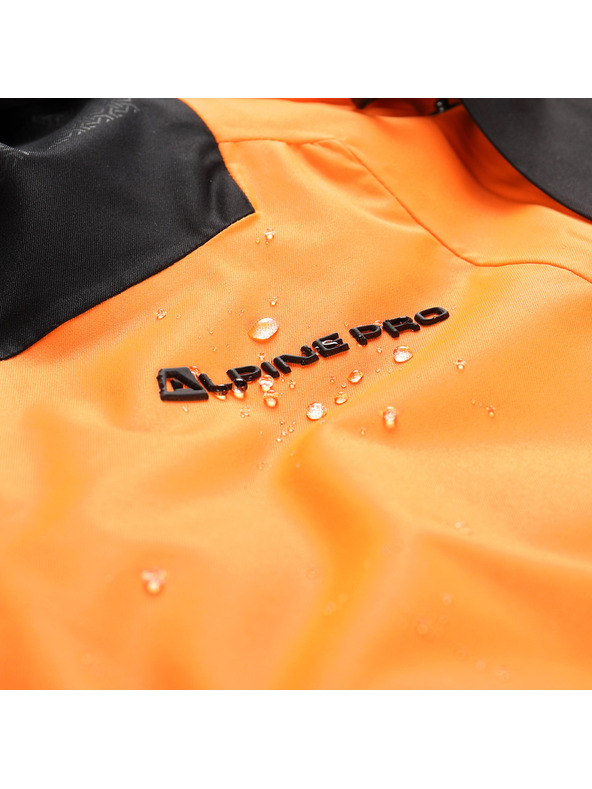ALPINE PRO Pánska lyžiarska bunda s membránou ptx snow ALPINE PRO DEAR neon shocking orange