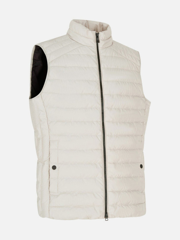 Geox Čierna pánska páperová vesta Geox Kennet