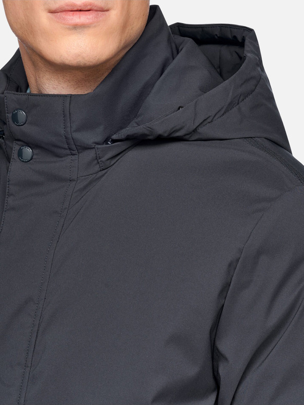 Geox Tmavě modrá pánská prešívaná bunda Geox Aurelio