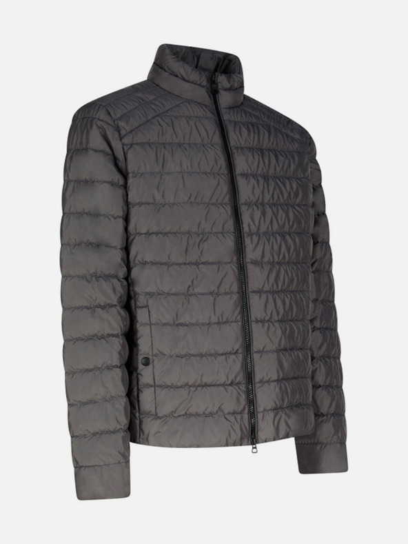 Geox Šedá pánská prešívaná bunda Geox Kennet