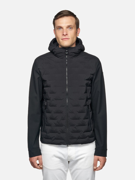 Geox Čierna pánska bunda Geox Sapienza