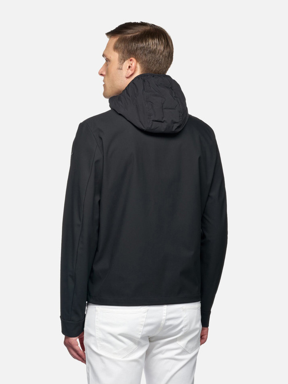 Geox Čierna pánska bunda Geox Sapienza