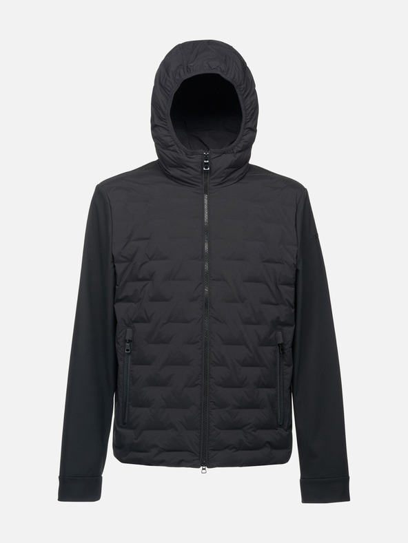 Geox Čierna pánska bunda Geox Sapienza