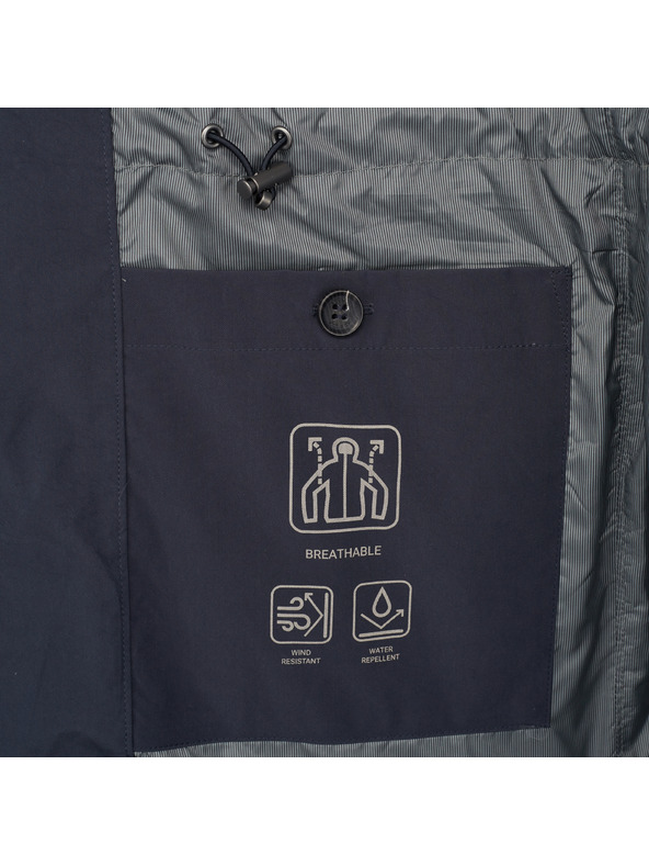 Geox Tmavomodrá pánska bunda Geox Damon