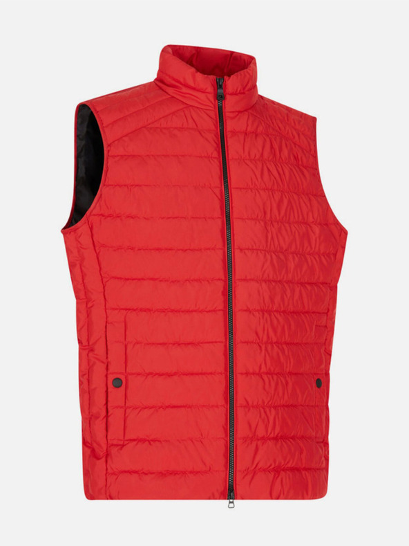 Geox Červená pánska páperová vesta Geox Kennet