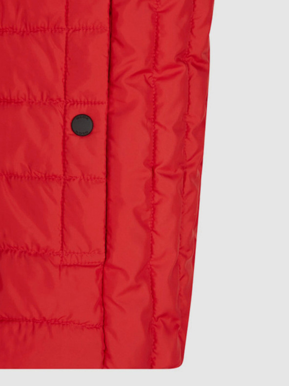 Geox Červená pánska páperová vesta Geox Kennet