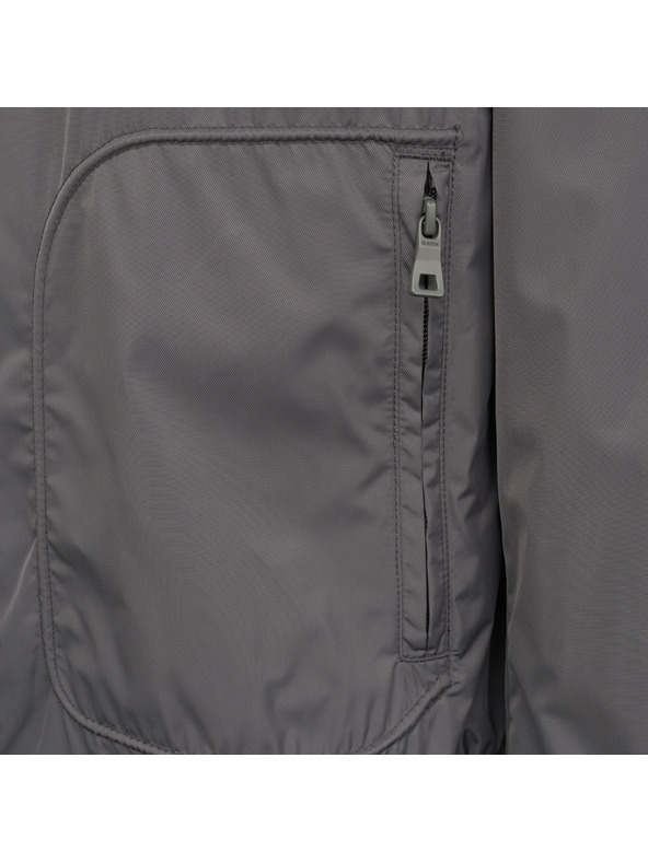 Geox Tmavosivá pánska bunda Geox Snake