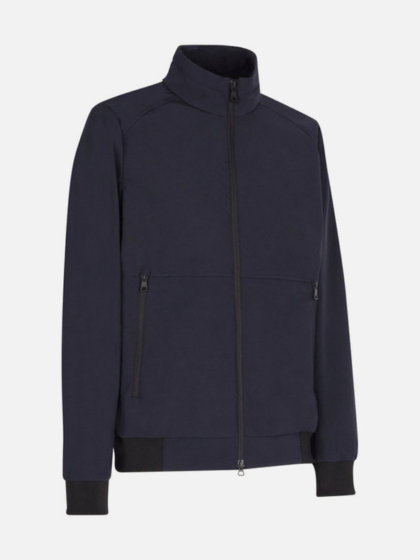 Geox Tmavě modrá pánská prešívaná bunda Geox Spherica