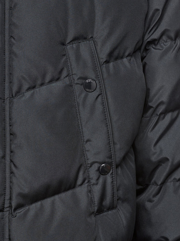 Geox Tmavomodrá pánska bunda Geox Leitan