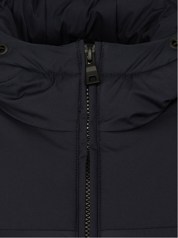 Geox Čierna pánská prešívaná bunda Geox Sapienza