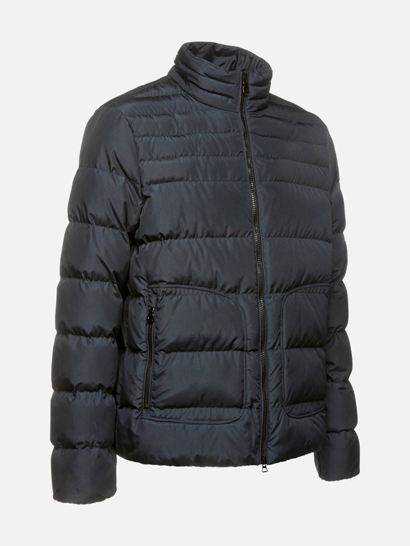 Geox Tmavomodrá pánska bunda Geox Magnete