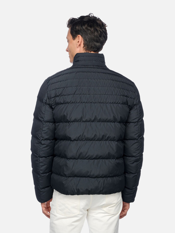 Geox Tmavomodrá pánska bunda Geox Magnete