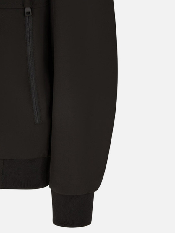 Geox Čierna pánska páperová bunda Geox Spherica