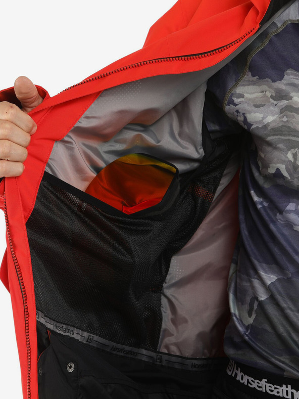 Horsefeathers Bunda Halen II - plameňovo červená veľkosť L HORSEFEATHERS