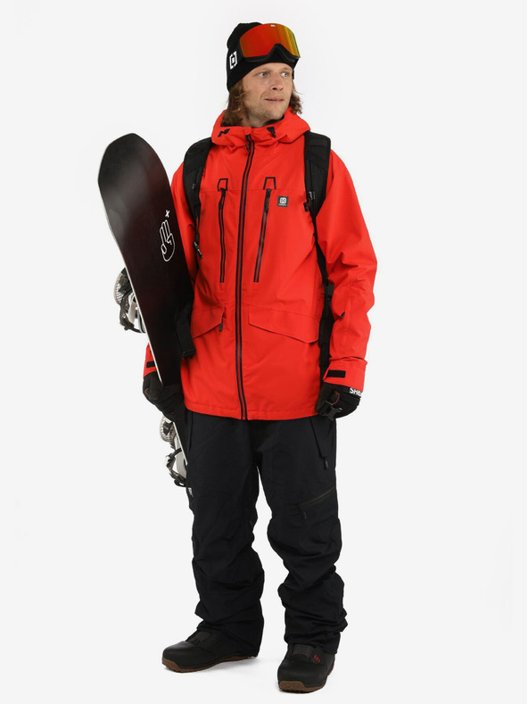 Horsefeathers Bunda Halen II - plameňovo červená veľkosť L HORSEFEATHERS