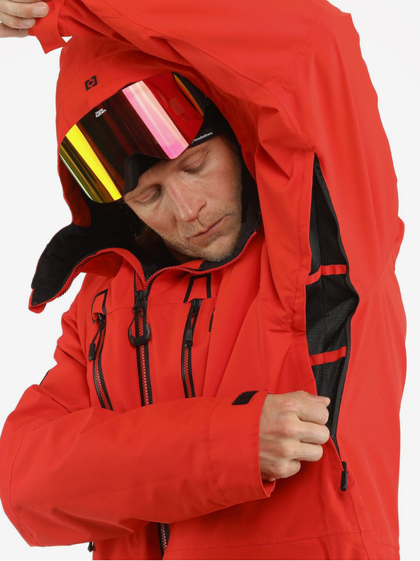 Horsefeathers Bunda Halen II - plameňovo červená veľkosť L HORSEFEATHERS