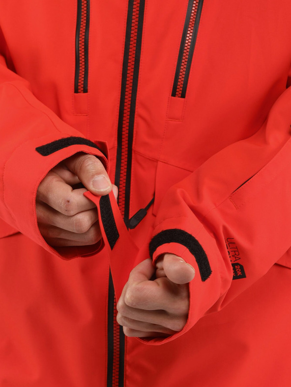 Horsefeathers Bunda Halen II - plameňovo červená veľkosť L HORSEFEATHERS