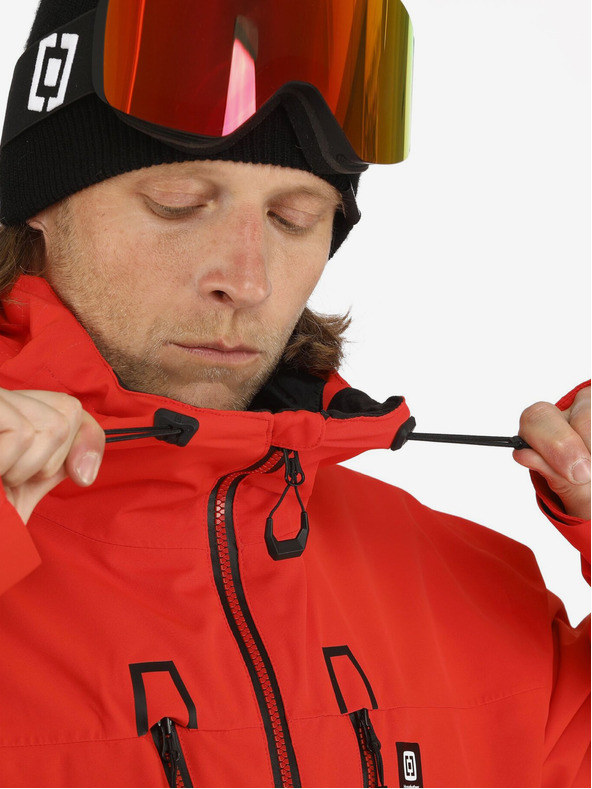 Horsefeathers Bunda Halen II - plameňovo červená veľkosť L HORSEFEATHERS