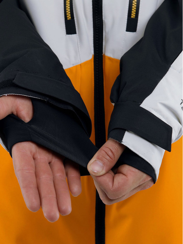 Horsefeathers Nezateplená bunda Halen II - čierna/žiarivo žltá veľkosť L HORSEFEATHERS