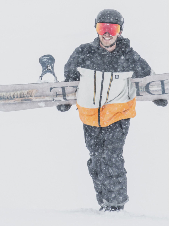 Horsefeathers Nezateplená bunda Halen II - čierna/žiarivo žltá veľkosť L HORSEFEATHERS