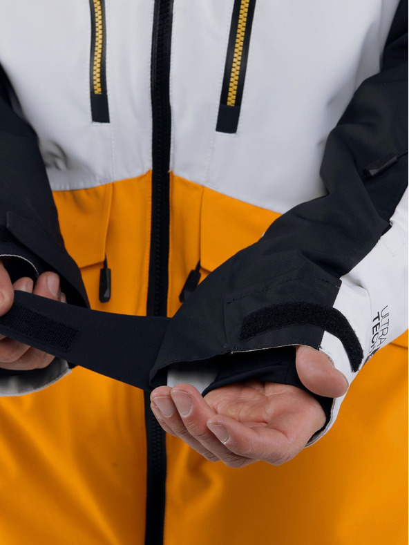 Horsefeathers Nezateplená bunda Halen II - čierna/žiarivo žltá veľkosť L HORSEFEATHERS