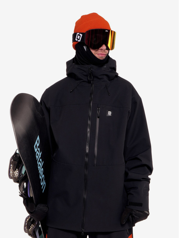 Horsefeathers Terra 3-vrstvová bunda - čierna veľkosť M Horsefeathers